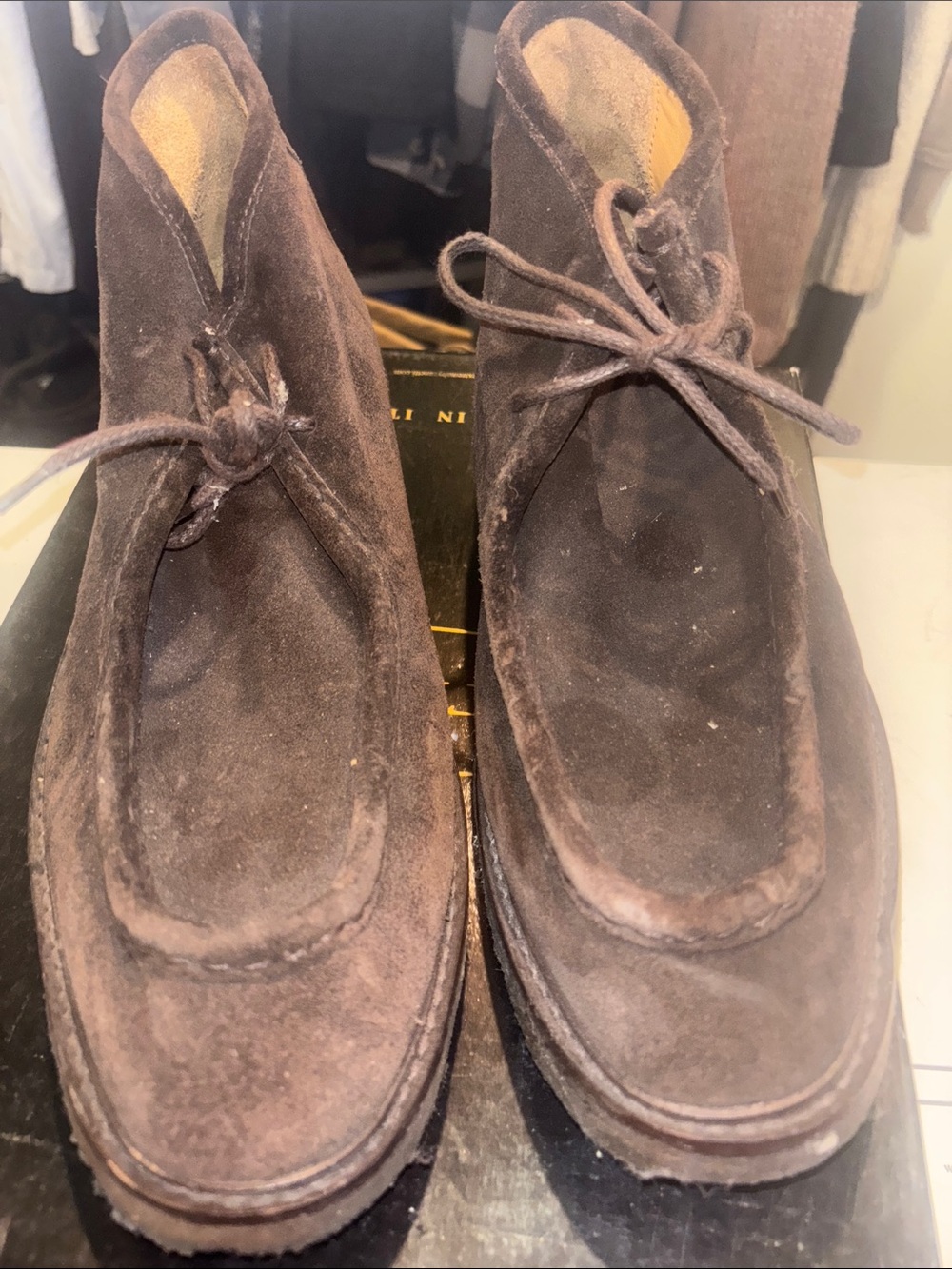 Ralph Lauren Dark Brown Suede Chukka Boots